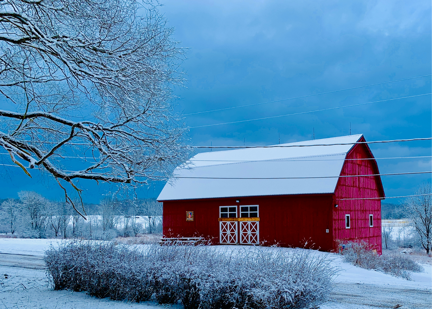 Greeting Cards // Snowy Barn