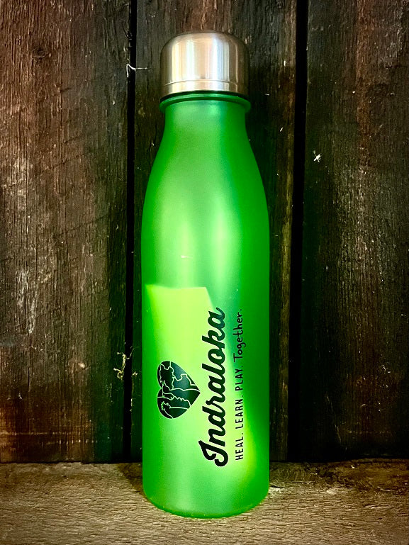 Logo Water Bottle - Lime Green